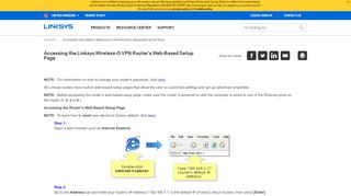 
                            3. Linksys Official Support - Accessing the Linksys Wireless-G VPN ...