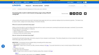 
                            11. Linksys Official Support - Accessing the router's web-based setup ...