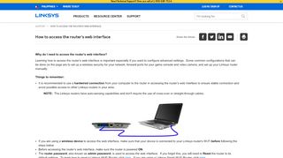 
                            9. Linksys Official Support - How to access the router's web ...