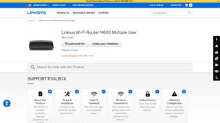 
                            2. Linksys Official Support - Linksys E2500 N600 Dual-Band WiFi Router