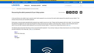 
                            11. Linksys Official Support - Recovering the admin password of your ...