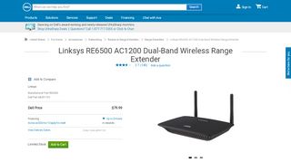 
                            13. Linksys RE6500 AC1200 Dual-Band Wireless Range Extender | Dell ...