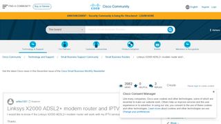 
                            13. Linksys X2000 ADSL2+ modem router and I... - Cisco Community