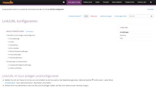 
                            5. Link/URL konfigurieren – MoodleDocs