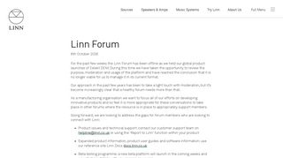 
                            11. Linn — Forum Announcement