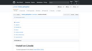 
                            6. linode_api4-python/examples/install-on-linode at master · linode ...