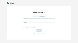 
                            2. Linode Manager: Welcome Back