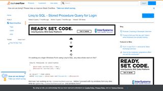 
                            4. Linq to SQL - Stored Procedure Query for Login - Stack Overflow