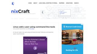 
                            11. Linux add a user using command line tools - nixCraft