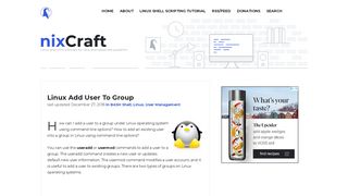 
                            10. Linux Add User To Group - nixCraft