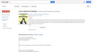 
                            7. Linux Appliance Design: A Hands-on Guide to Building Linux Appliances