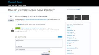 
                            13. Linux compatibility for AzureAD Powershell Module – Customer ...