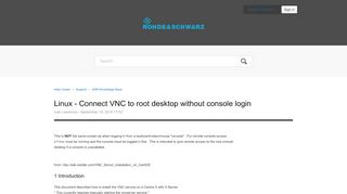 
                            11. Linux - Connect VNC to root desktop without console login - Help Center