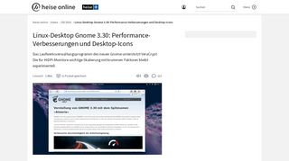 
                            9. Linux-Desktop Gnome 3.30: Performance-Verbesserungen und ...