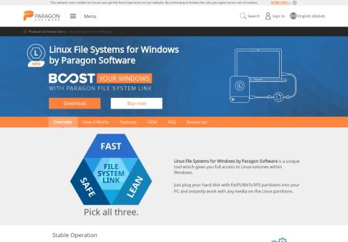
                            8. Linux File Systems for Windows | Paragon Software