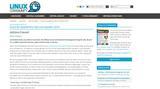 
                            7. Linux für Sysadmins: Das Live-System Grml - LinuxCommunity