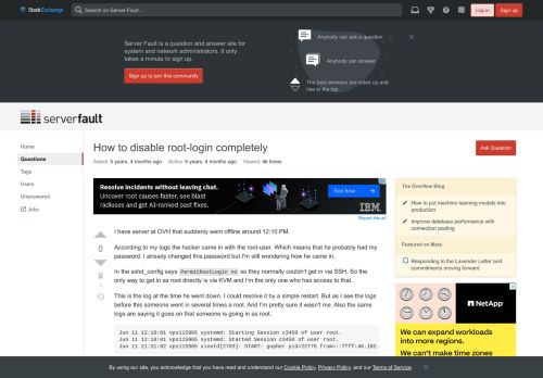 
                            6. linux - How to disable root-login completely - Server Fault