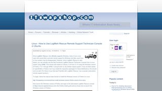 
                            12. Linux - How to Use LogMeIn Rescue Remote Support Technician ...
