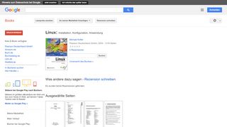 
                            12. Linux: Installation, Konfiguration, Anwendung - Google Books-Ergebnisseite