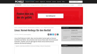 
                            4. Linux: Kernel-Hotkeys für den Notfall - PC-WELT