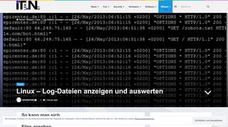 
                            4. Linux – Log-Dateien anzeigen und auswerten - ITler.NET