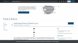 
                            9. linux - Login/logout loop on Ubuntu 14.04 - Unix & Linux Stack ...