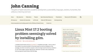 
                            9. Linux Mint 17.2 booting problem seemingly solved by installing gdm ...