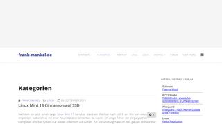 
                            11. Linux Mint 18 Cinnamon auf SSD - Frank Mankel
