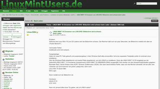 
                            3. LINUX MINT 18 Cinnamon von LIVE-DVD: Bildschirm wird schwarz beim ...