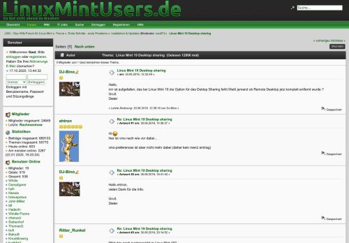 
                            4. Linux Mint 19 Desktop sharing - Linux Mint Users