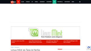 
                            6. Linux Mint 19 Tara ist fertig | ZDNet.de