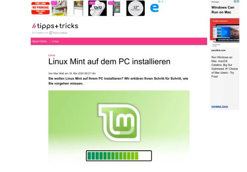 
                            10. Linux Mint auf dem PC installieren - Heise