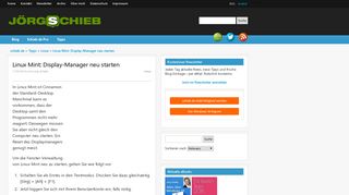 
                            5. Linux Mint: Display-Manager neu starten | schieb.de