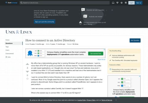 
                            10. linux mint - How to connect to an Active Directory - Unix & Linux ...