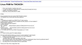 
                            4. Linux PAM for TACACS+ - Red Hat
