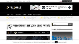 
                            6. Linux: passwordless SSH login using private keys - Nullalo!