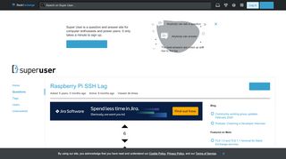 
                            4. linux - Raspberry Pi SSH Lag - Super User