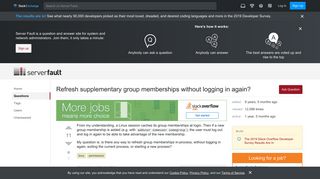 
                            3. linux - Refresh supplementary group memberships without logging in ...