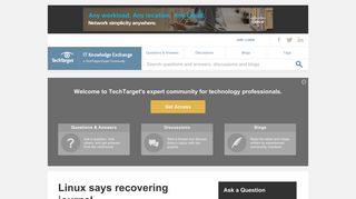 
                            10. Linux says recovering journal - IT Answers - IT Knowledge Exchange