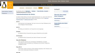 
                            1. Linux - Tastenkombinationen für Gnome