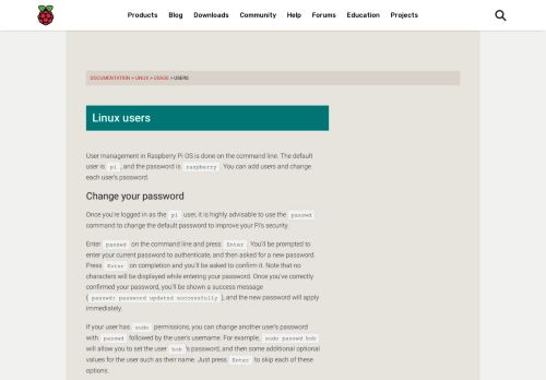 
                            3. Linux users - Raspberry Pi Documentation