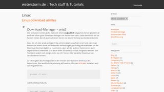 
                            4. Linux | waterstorm.de :: Tech stuff & Tutorials