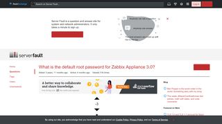 
                            9. linux - What is the default root password for Zabbix Appliance 3.0 ...