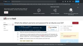 
                            1. linux - What's the default username and password for an Ubuntu Live ...