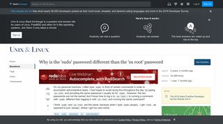 
                            7. linux - Why is the 'sudo' password different than the 'su root ...