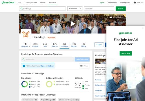 
                            8. Lionbridge Ad Assessor Interview Questions | Glassdoor.co.in