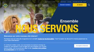 
                            5. Lions Clubs International: Page d'accueil