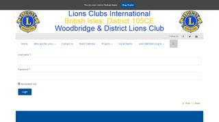 
                            10. Lions Members Login - The Lions Club of Woodbridge & District