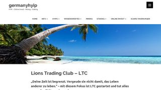 
                            2. Lions Trading Club – LTC – germanyhyip