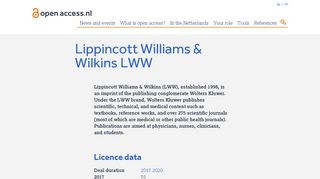 
                            10. Lippincott Williams & Wilkins LWW - Open Access